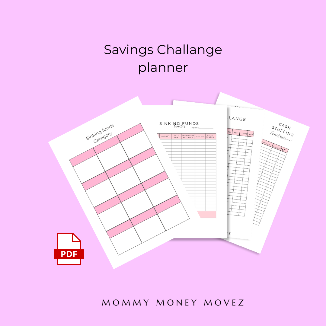 Savings Challenge planner -Turn Saving Into a Fun Habit