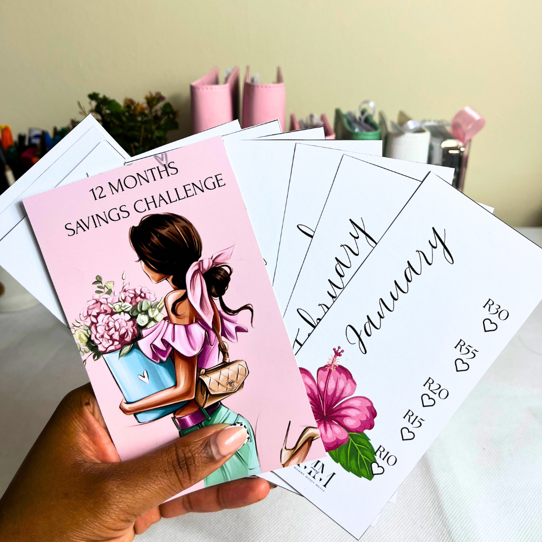 12-Month Savings Tracker -Plan Your Year, Build Your Savings