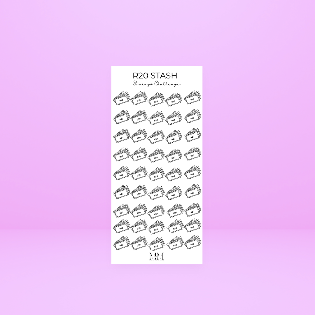 R20 STASH SAVINGS CHALLANGE