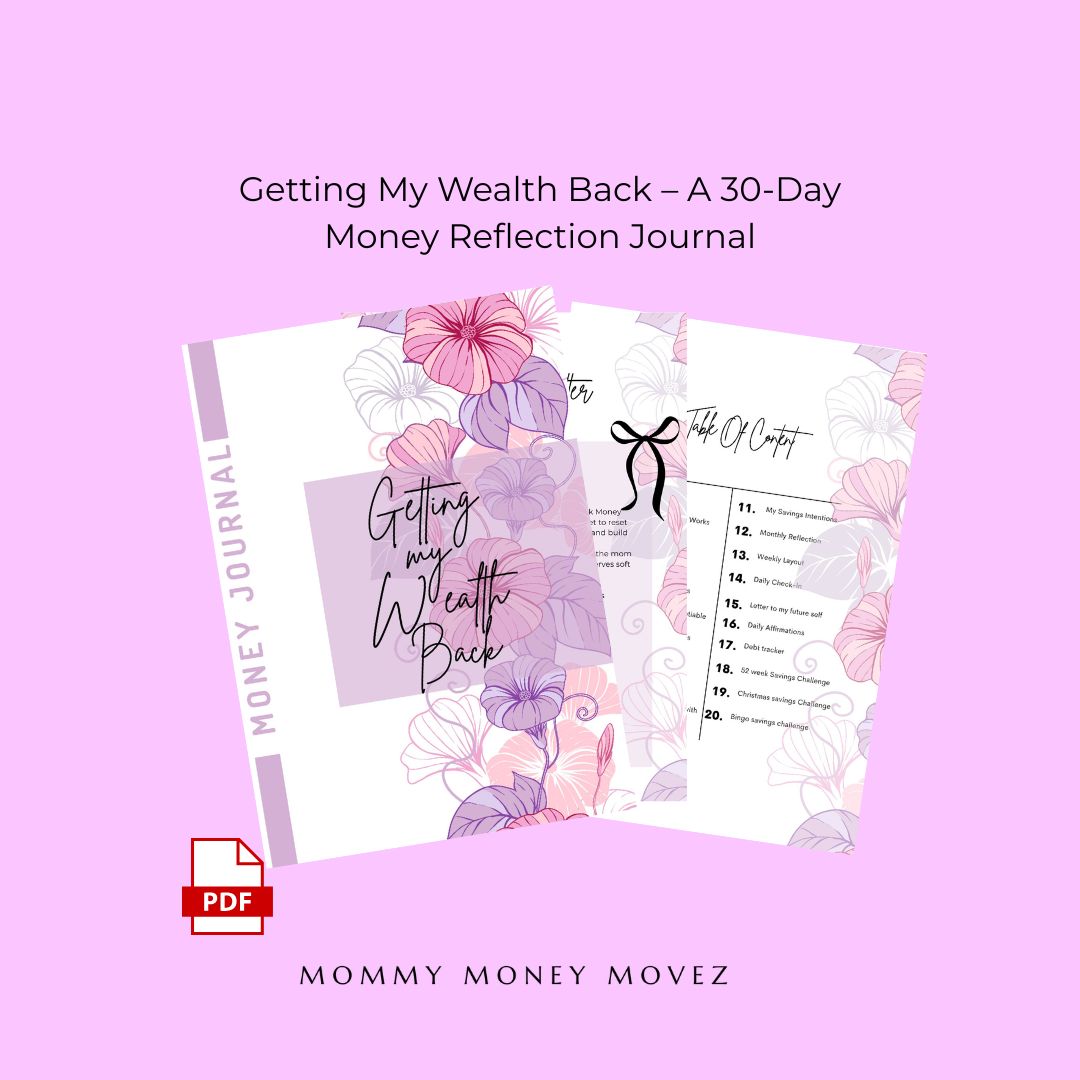 Getting My Wealth Back – A 30-Day Money Reflection Journal (Digital PDF)