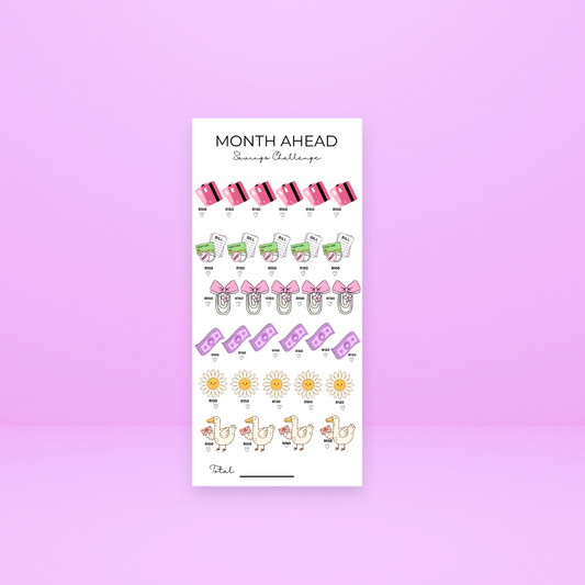 MONTH AHEAD SAVINGS CHALLANGE