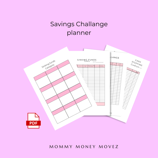 Savings Challenge planner -Turn Saving Into a Fun Habit
