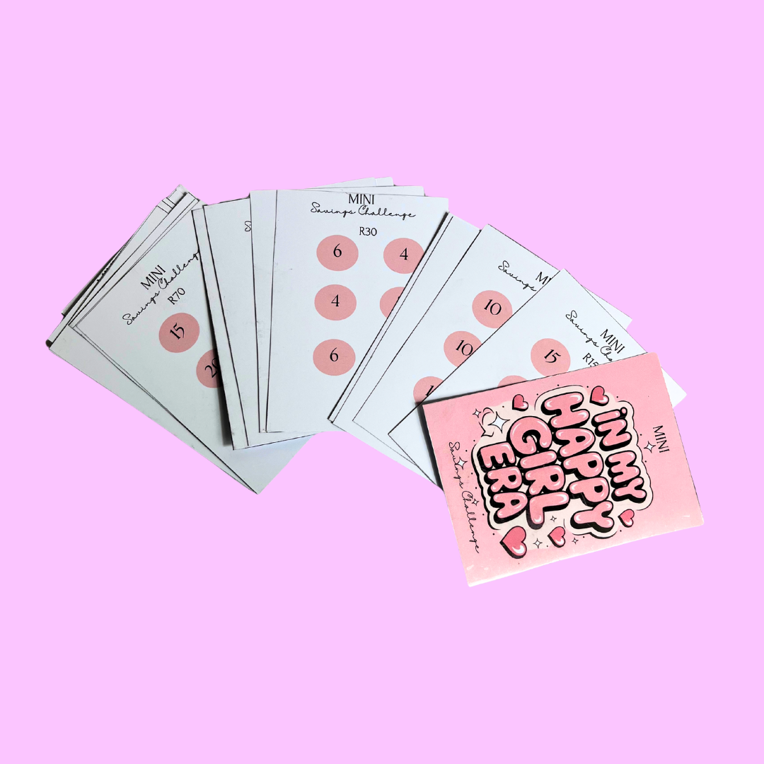 In My Happy Girl Era  Mini Savings Cards