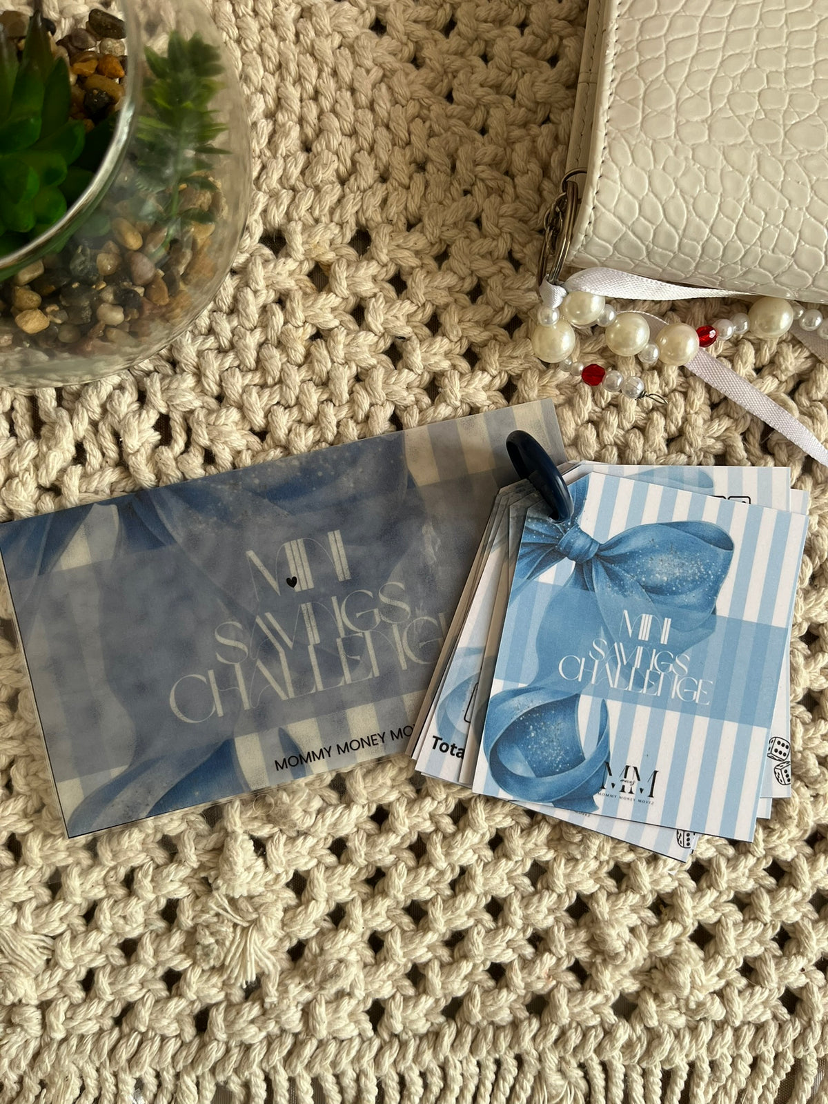 Mini Bow Savings Challenge – Blue
