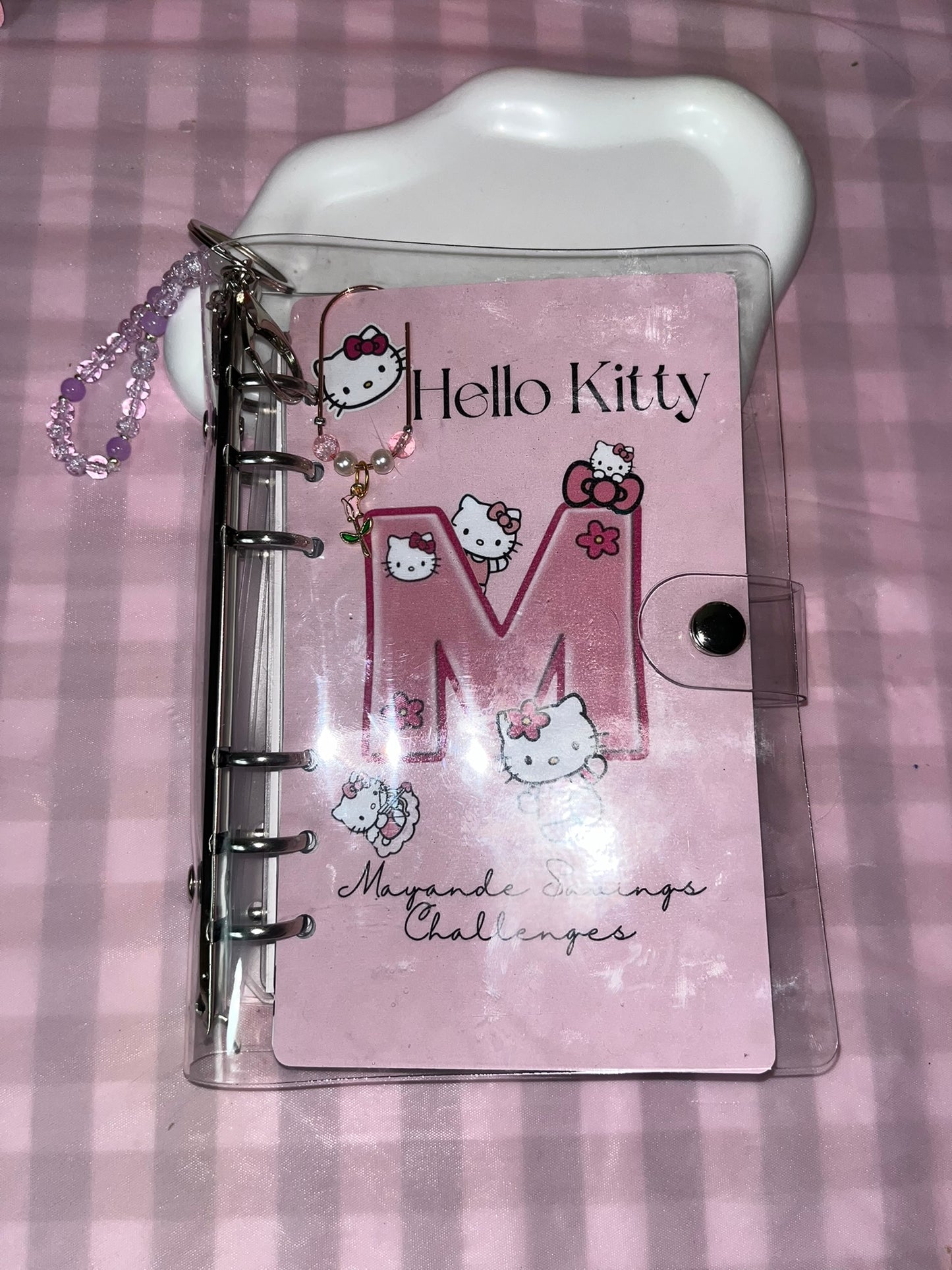 Mayande Kids Savings Challenge clear A6 Binder