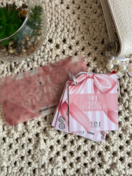 Mini Bow Savings Challenge – Pink